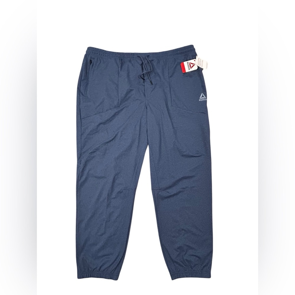 Reebok Off the Grid Pocketed Drawstring Men’s Jogger Pants 3XL NWT Blue Heather